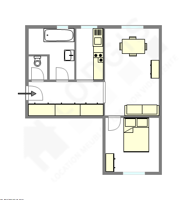 Appartement Paris 4° - Plan interactif