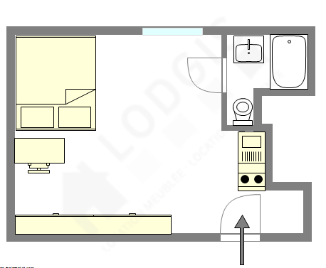 Wohnung Paris 1° - Interaktiven Plan