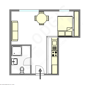 Apartamento París 15° - Plano interactivo