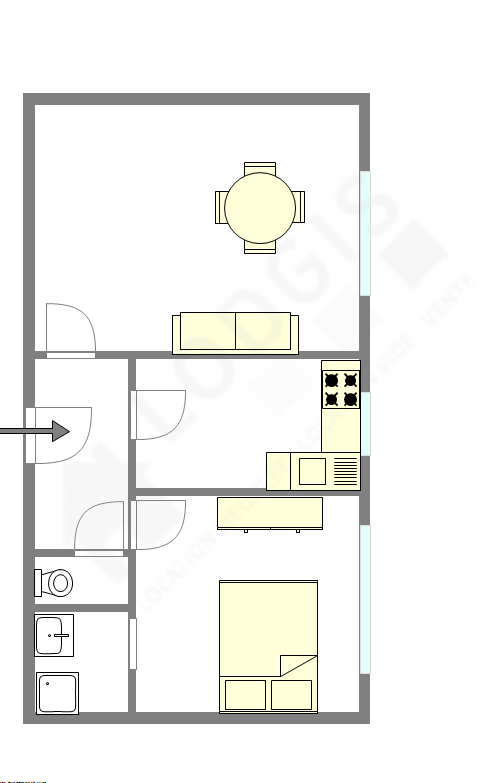 Apartment Pantin - Interactive plan