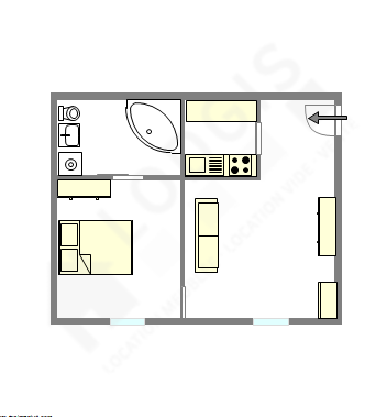 Apartment Boulogne-Billancourt - Interactive plan