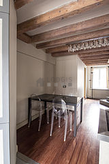 双层公寓 巴黎4区 - 厨房