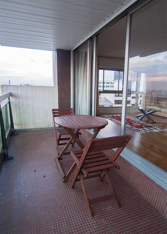 Quiet and very bright balcony