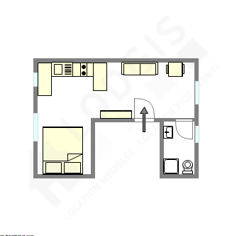 Apartment Paris 3° - Interactive plan