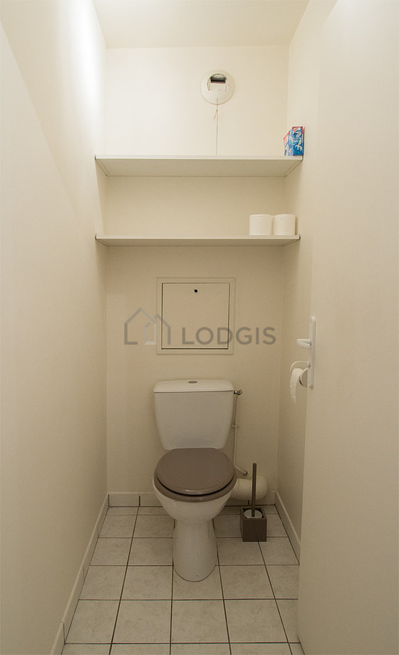Toilets separated from the bathroom