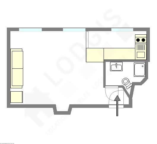 Квартира Париж 4° - Интерактивный план