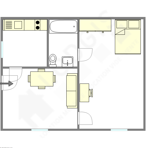 Appartamento Parigi 6° - Piantina interattiva
