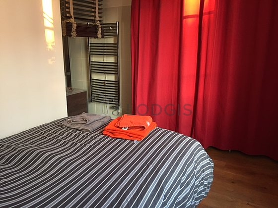 Bedroom with double-glazed windows facing the courtyard