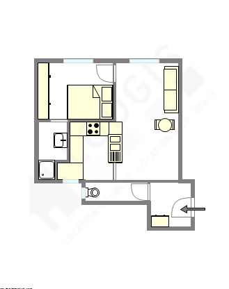 Квартира Levallois-Perret - Интерактивный план