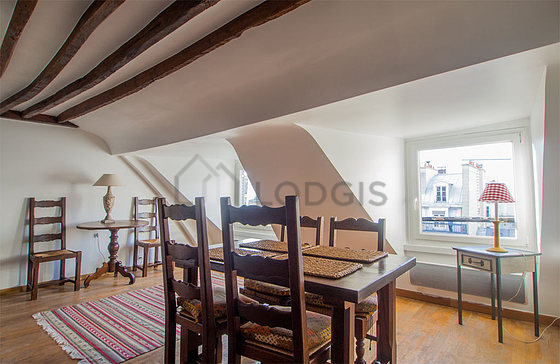 Beautiful dining room with wooden floor for 6 person(s)