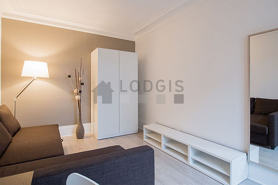 Living room with wooden floor