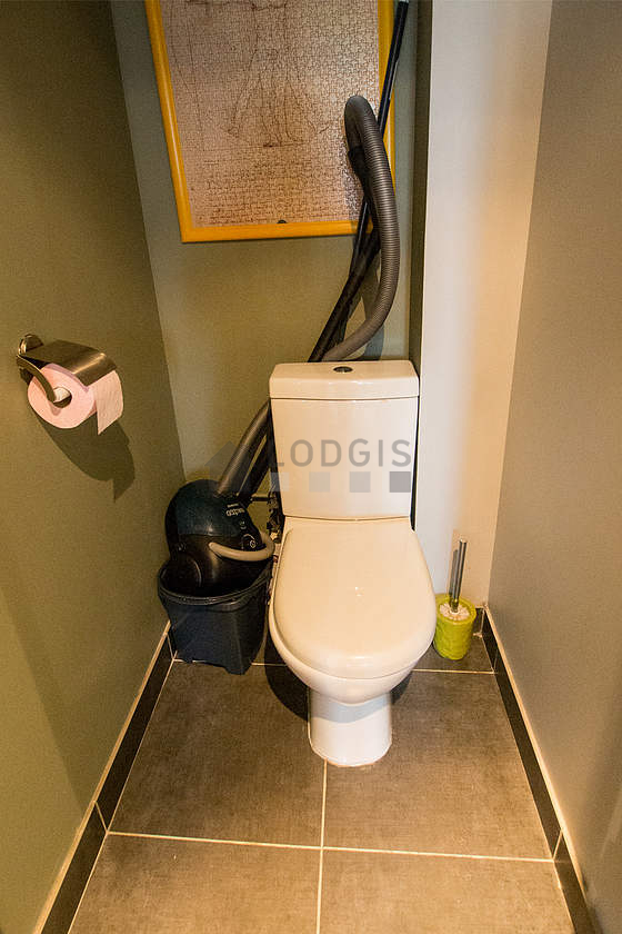 Toilets separated from the bathroom