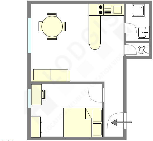 Apartment Paris 12° - Interactive plan