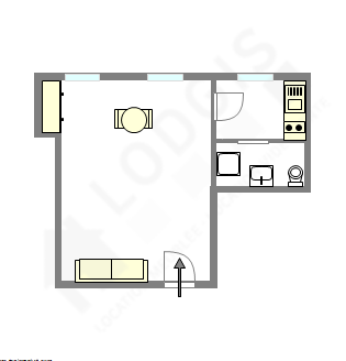 Appartement Paris 8° - Plan interactif