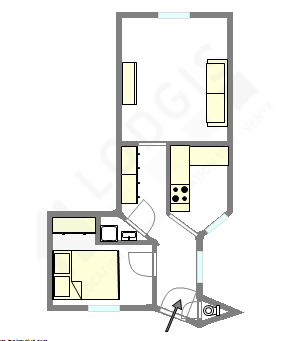 Appartement Paris 17° - Plan interactif