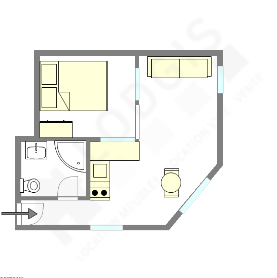 Appartement Paris 4° - Plan interactif