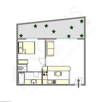 Appartement Puteaux - Plan interactif