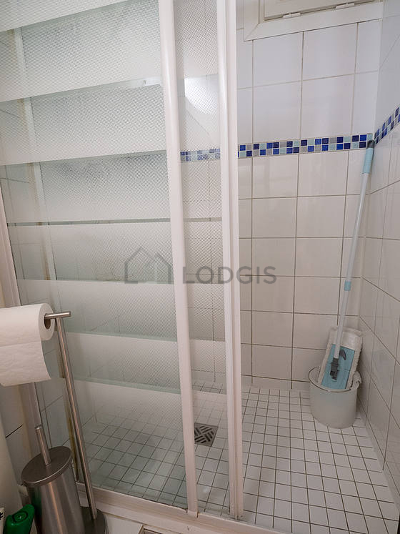 Bathroom with tile floor
