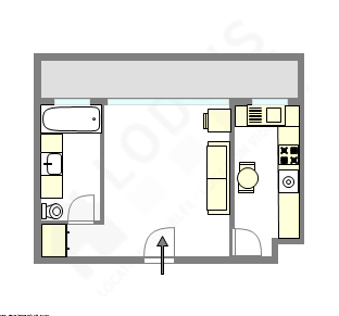 Квартира Париж 15° - Интерактивный план