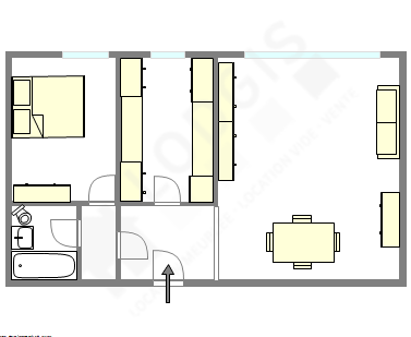 Квартира Puteaux - Интерактивный план
