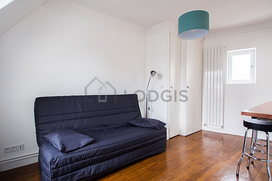Living room with wooden floor