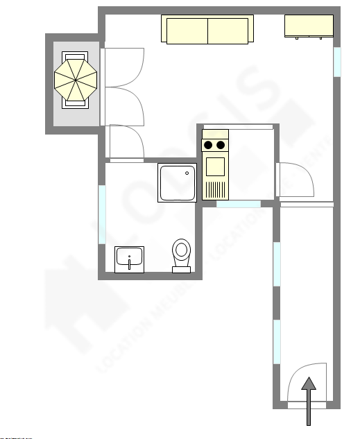 Apartment Paris 9° - Interactive plan