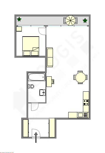 Appartamento Parigi 4° - Piantina interattiva
