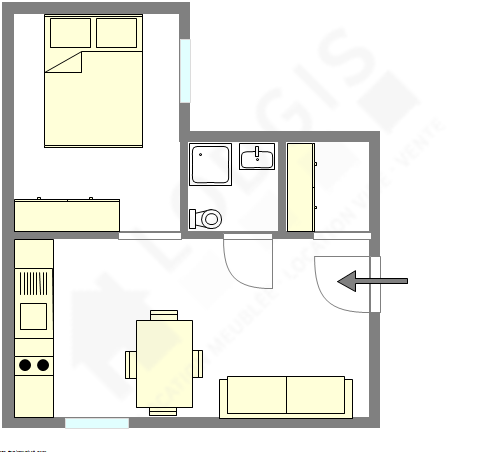 Appartamento Parigi 2° - Piantina interattiva