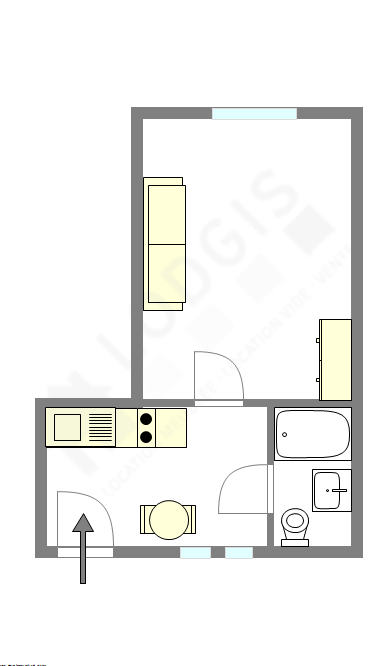 Appartamento Parigi 17° - Piantina interattiva