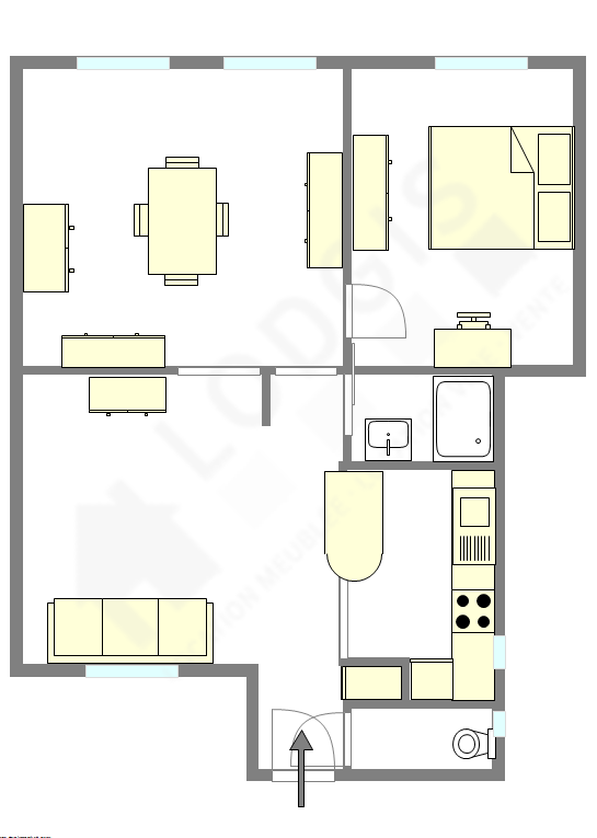 Appartamento Parigi 3° - Piantina interattiva