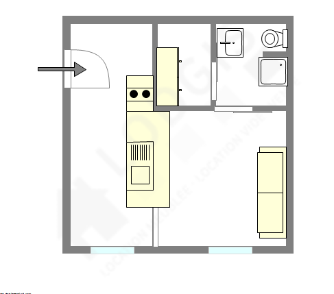 Квартира Париж 10° - Интерактивный план