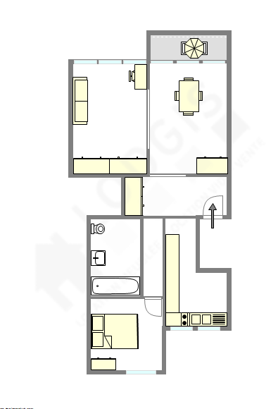 Apartment Paris 7° - Interactive plan