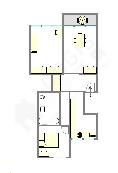 Wohnung Paris 7° - Interaktiven Plan