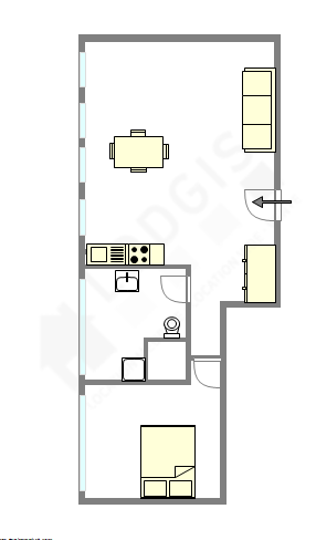 Apartment Saint-Ouen - Interactive plan