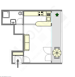 Appartamento Asnières-Sur-Seine - Piantina interattiva