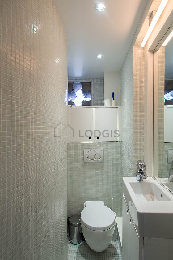 Toilets separated from the bathroom