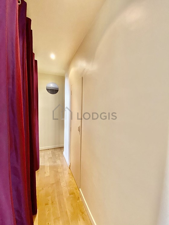 Entrance with wooden floor