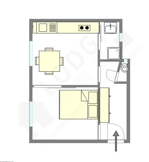 Wohnung Paris 11° - Interaktiven Plan