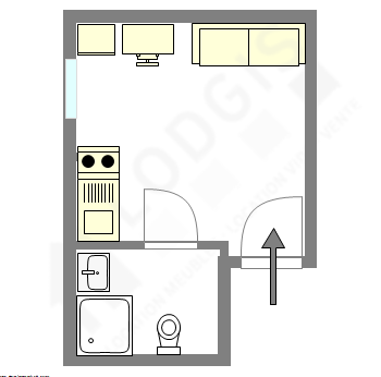Appartement Paris 14° - Plan interactif