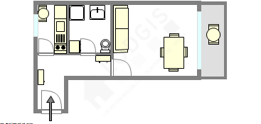 Квартира Париж 10° - Интерактивный план