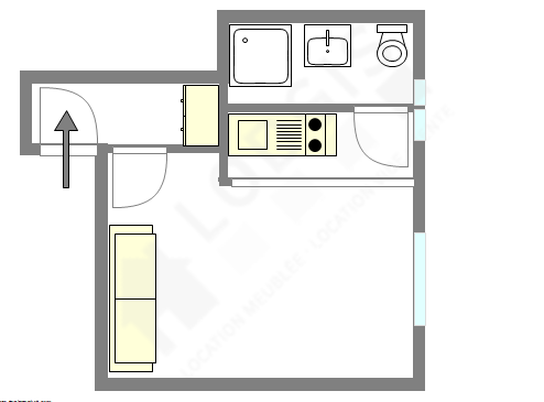 Apartamento Paris 17° - Plano interativo