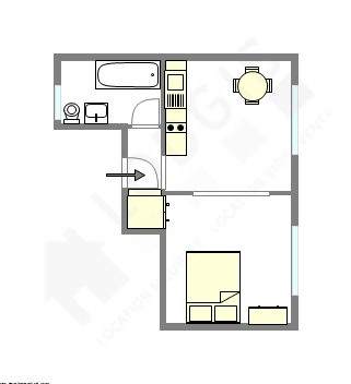 Appartement Paris 7° - Plan interactif