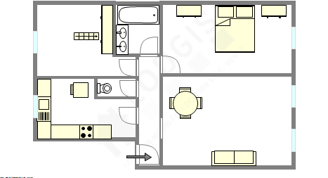 Apartment Paris 10° - Interactive plan