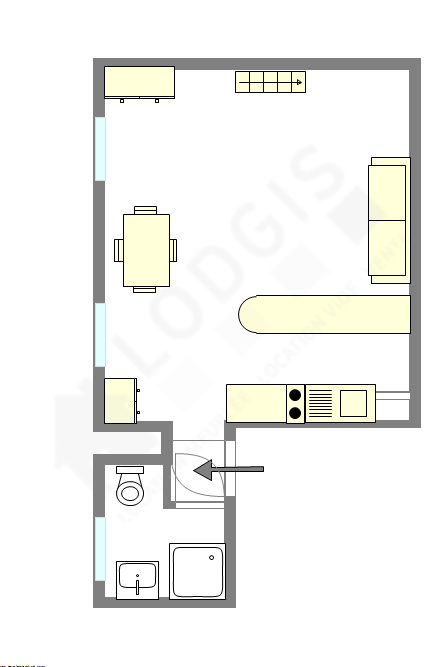 Apartment Paris 18° - Interactive plan
