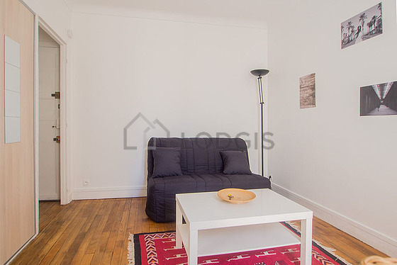 Living room with wooden floor