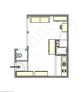 アパルトマン パリ 2区 - レイアウト