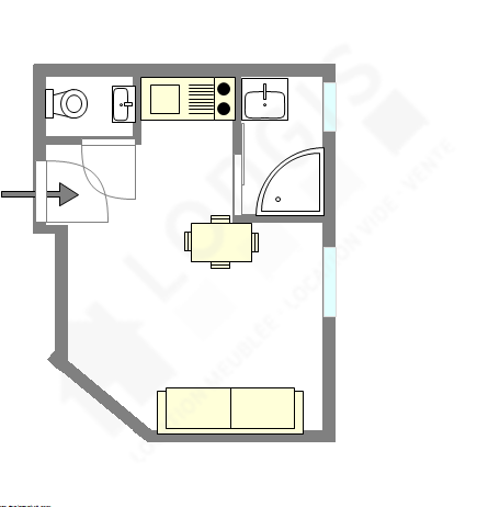 Appartamento Parigi 20° - Piantina interattiva