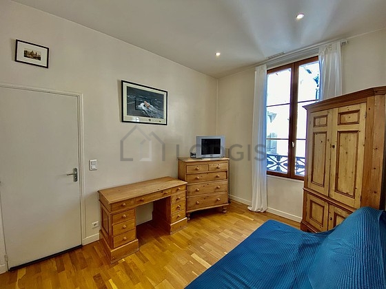 Living room with double-glazed windows facing the courtyard