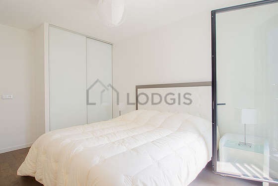 Bedroom with double-glazed windows