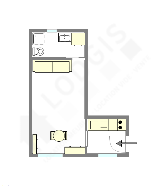 Appartamento Parigi 3° - Piantina interattiva